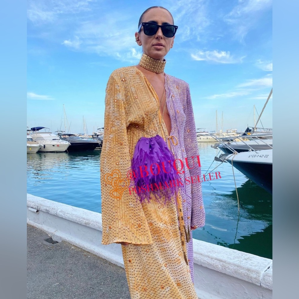 BLOGGERS FAV ZARA MULTICOLORED SEQUIN MIDI DRESS - Picture 11 of 16